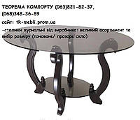 Столик журнальный со стеклянной столешницей Лидер ДС-3 (выбор цвета)
