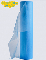 Простынь синяя 0.8х100 м в рулоне одноразовая (20 мкм)