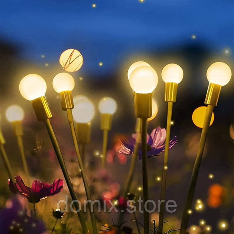 Уличный садовый светильник Светлячки для газона с солнечной панелью - фото 7 - id-p2107497749
