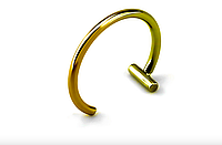 Сережка обманка на крило носа (Каф). Золотистий