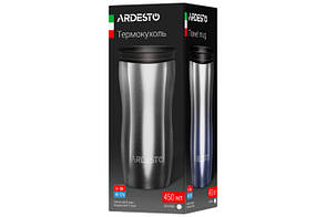 Термочашка ARDESTO Metallic 450 мл, чорний, фото 5