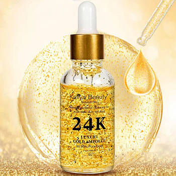 Сироватка для обличчя омолоджуюча 24K Pure Gold, 30мл / Антивікова сироватка / Сироватка від зморшок