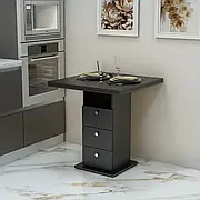 Розкладний стіл трансформер "Розмарин" Дуб Венге, прямокутний стіл на кухню книжка