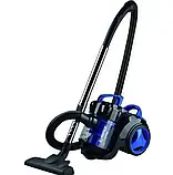 Колбовий потужний пилосос Crownberg CB-0110 2400W без мішка з турбощіткою контейнерний циклонний пилосос, фото 5