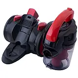 Колбовий потужний пилосос Crownberg CB-0110 2400W без мішка з турбощіткою контейнерний циклонний пилосос, фото 8