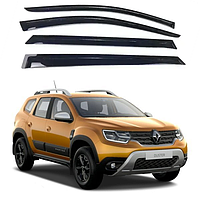 Дефлекторы окон, ветровики на Renault Duster 2018-> (скотч) AV-Tuning