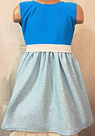 Детское демисезонное трикотажное платье сарафан на девочку 2-3 года, рост 92-98 см