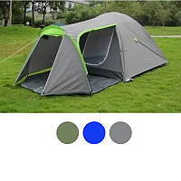 Палатка туристическая Acamper MONSUN3 3000 мм Трехместная полусфера с противомоскитной сеткой B_00102 Серый