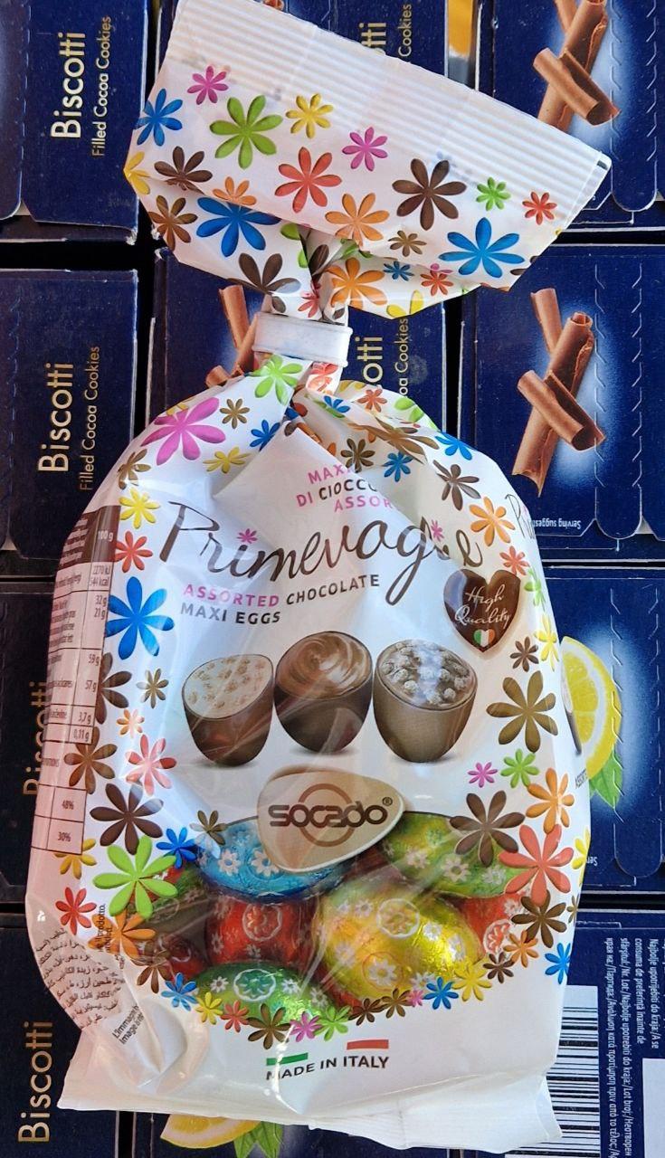 Шоколадні яйця з начинкою  Socado Primevoglie 250 г., фото 1