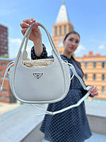 Женская сумка Prada mini Прада маленькая сумка на плечо красивая, легкая сумка из эко-кожи