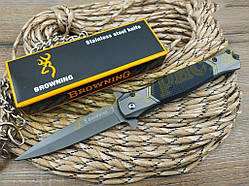 Ніж викидний Browning FA52 black полуавтоматичний склобій