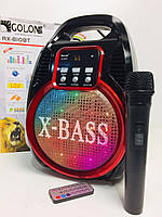 Радиоприемник GOLON RX-820BT USB+SD Bluetooth X-BASS со светомузыкой с микрофоном