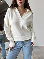 Жіночий теплий светр поло Sem пряжа Svlr92