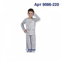 Пижама для мальчика теплая Baykar Арт 9086-220 Серый р 4 104-110 см 4-5 лет