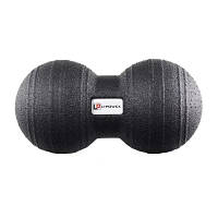 Масажний м'яч U-Powex подвійний Epp foam peanut ball d 8 х 16 cm Black (UP_1004_Ball_D8*16cm) c