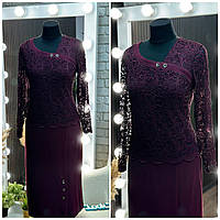 Стильное женское платье, ткань "Дайвинг" 52, 54, 56, 58, 60 размер 52 56