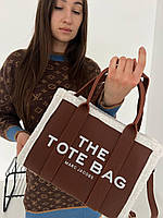 Женская сумка Marc Jacobs Tote MJ Марк Джейкобс Большая сумка шопер на плечо легкая сумка из экокожи