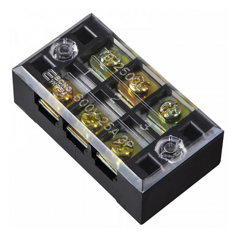 Колодка клемна TB2503 (25А 3 пары), фото 1