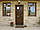 Двері вхідні пластикові ламіновані з натискним гарнітуром та замком Rehau 60, фото 3