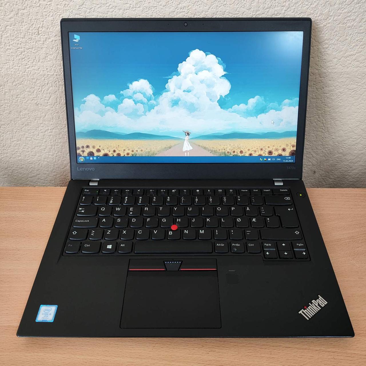 Ноутбук Lenovo ThinkPad T470s 14” Full HD/IPS/i5-7300U/8GB DDR4/SSD 128GB/Intel HD Graphics 520/WebCam
