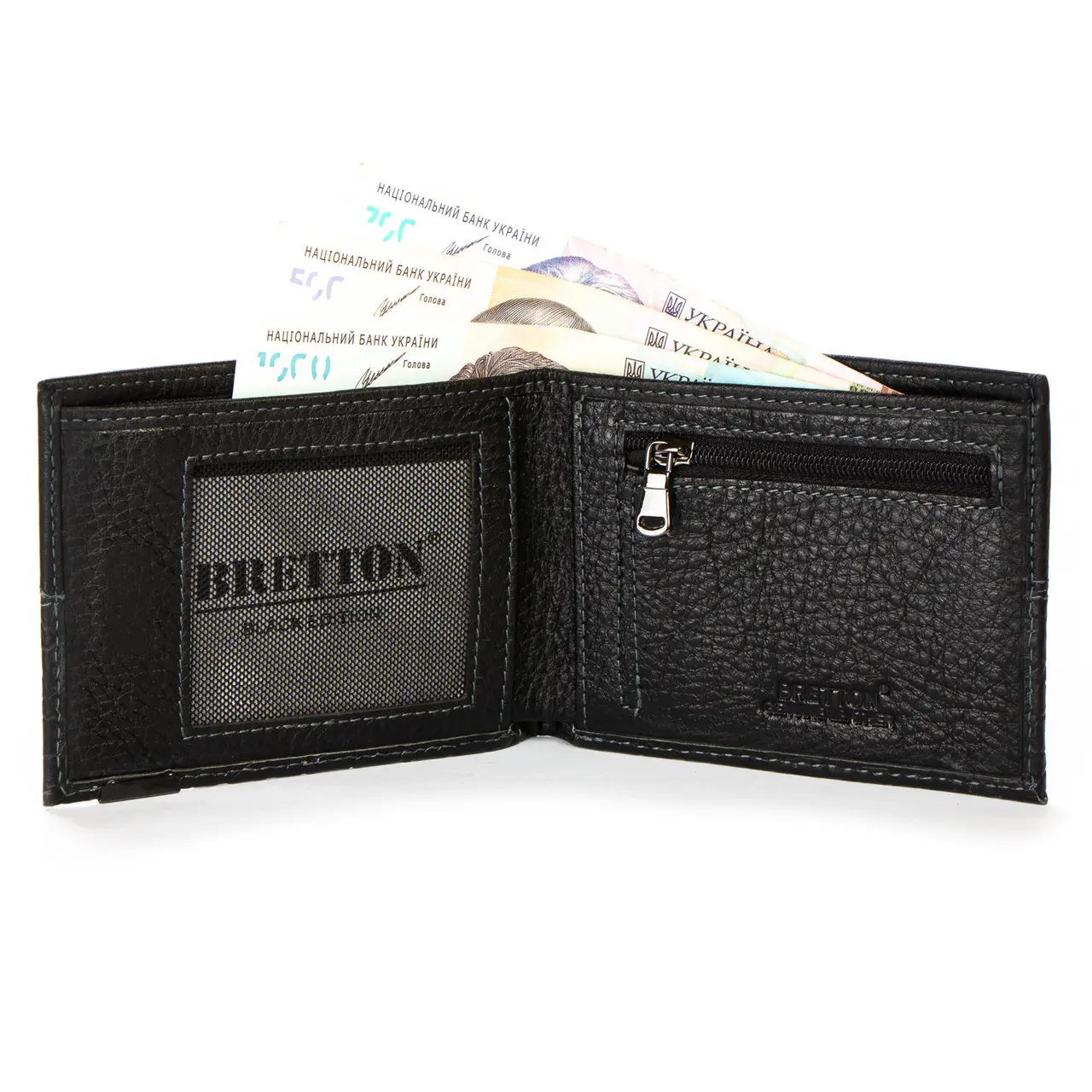 Чоловічий шкіряний BE гаманець на магніті  BRETTON (гуртом/роздріб)