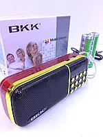 Радіоприймач USB/MP3 B851/ 821 переносний портативний від мережі та батарейок Радіогодинник USB/MP3 кишеньковий червоний