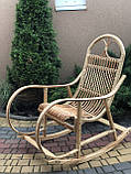 Плетена крісло-гойдалка з лози+ротанг . Арт:9986, фото 5