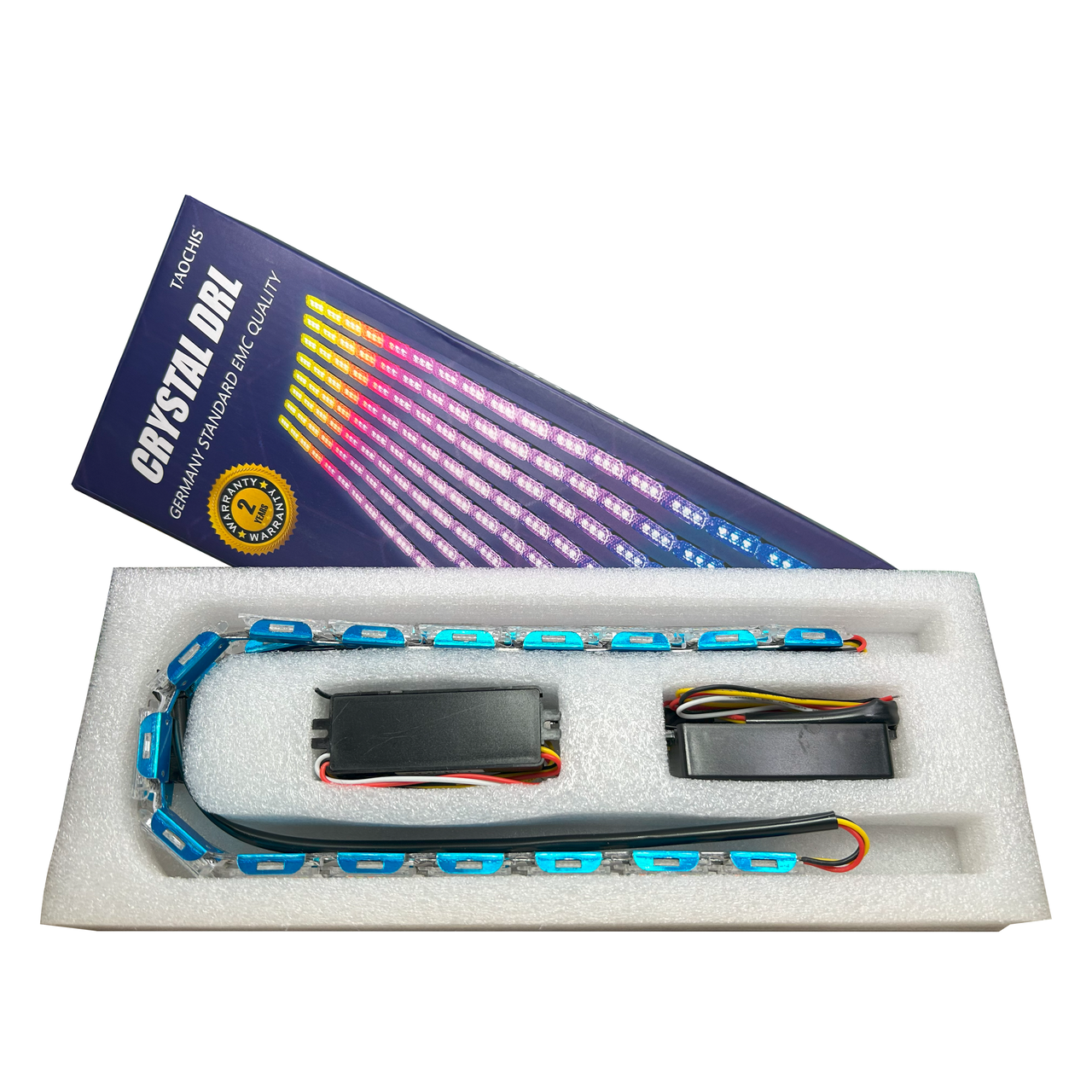 Модулі TAOCHIS ДХВ+поворот білий-жовтий кристал динаміка, фото 1