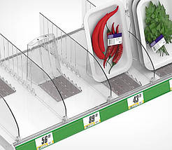 Задня опора для товару на магнітній основі 120 мм, Пластикова опора для підтримки товару (5683), фото 4