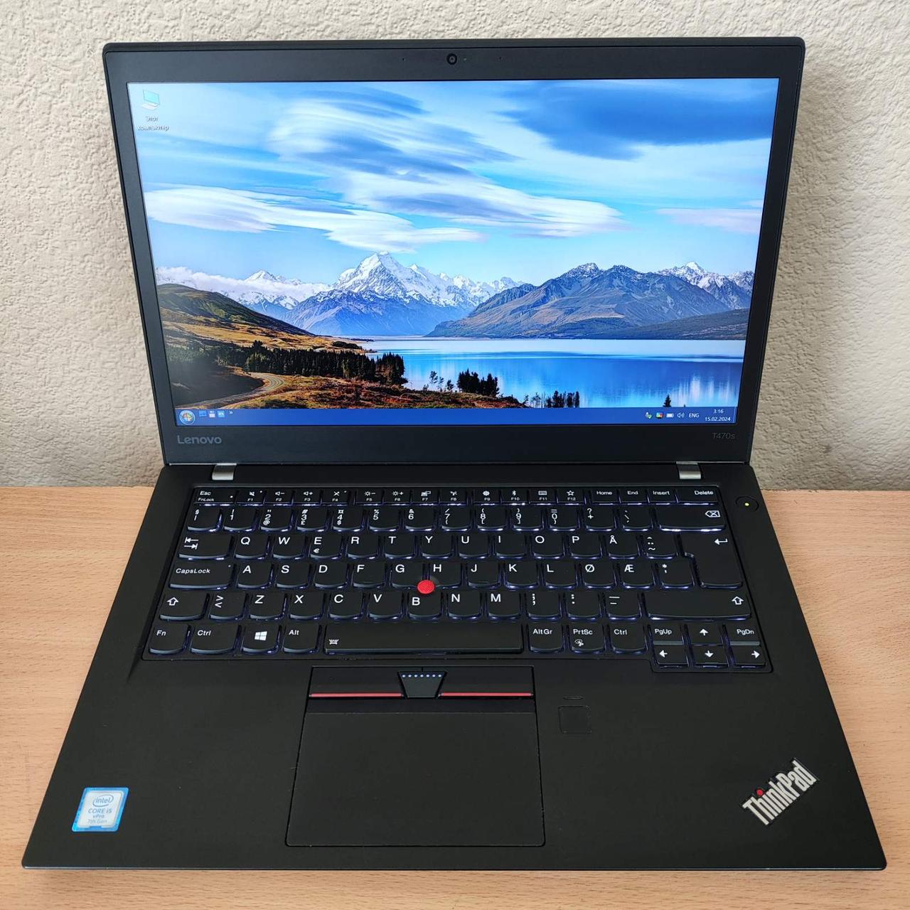 Ноутбук Lenovo ThinkPad T470s 14” Full HD/IPS/i5-7300U/8 GB DDR4/SSD 128GB/Intel HD Graphics 520/WebCam