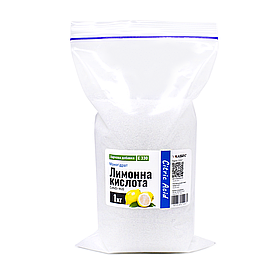 Лимонна кислота 1кг Харчова добавка Е 330, в/г