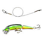 Набір на хижака спінінг 1.8 м. (до складу. 32 см.) з котушкою + лешечка + воблер + повідець, фото 4