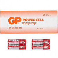 Батарейка GP POWERCELL R6 AA  1.5V, ЦІНА ЗА УП. 40ШТ, сольова, 15EREB-2S2