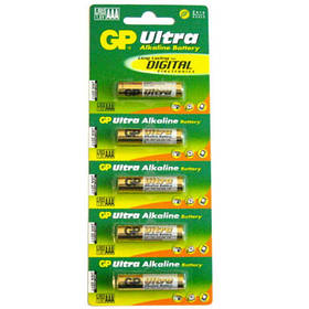 Батарейка GP ULTRA ALKALINE, 24AU-UR5 лужна LR03, AAA, ЦІНА ЗА 5ШТ