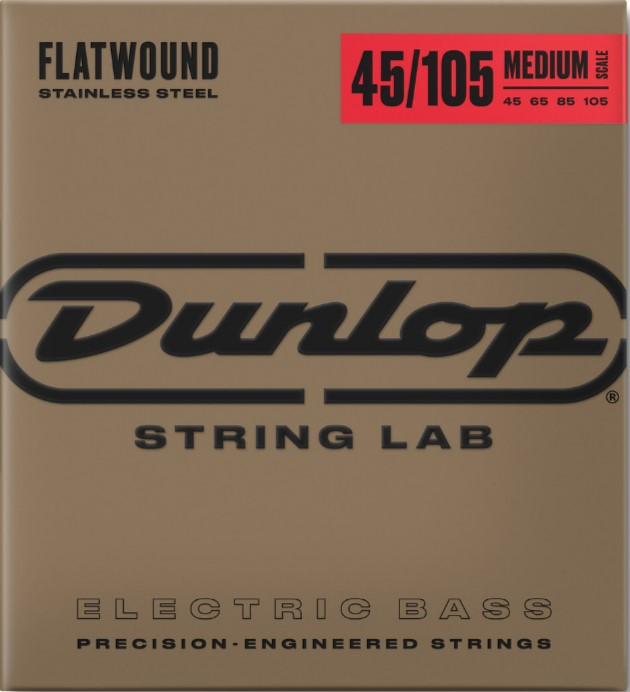Струни для бас-гітари Dunlop DBFS45105M MD Scale Flatwound Stainless Steel