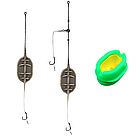 Універсальний набір рибальських обладнаних годівниць 11 шт. для загодовування риби, рибальський комплект, фото 3