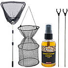 Набір Фідерний 2.4м. з Двома фідерами Crocodile, котушками з лескою, та всім необхідним, фото 4