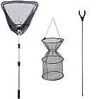 Набір Фідерний з Надійним Фідером 2.7м. Котушкою, Підсаком, Садком, Оснащеннями, фото 4