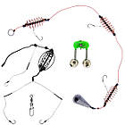 Набір Фідерний з Надійним Фідером 2.7м. Котушкою, Підсаком, Садком, Оснащеннями, фото 5