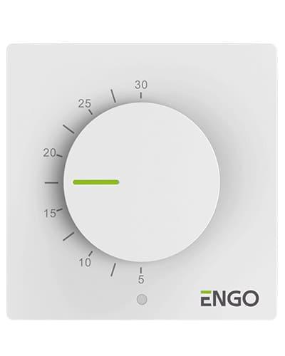 ENGO ESIMPLE230W Дротовий добовий термостат, 230В (білий), фото 1