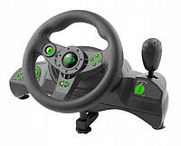 Игровой руль для ПК с коробкой передач Esperanza EGW102 черно зеленый