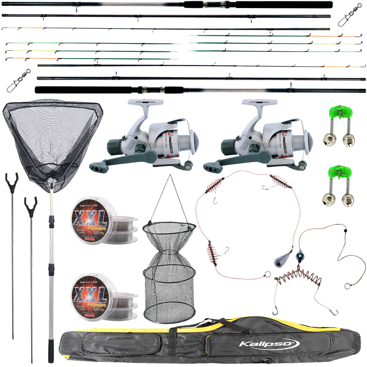 Набір Фідерний для ловлі мирної риби до 10кг. (3.6 м. до 150г.), фото 1