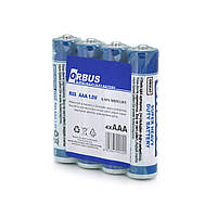 DR Батарейка солевая Orbus Zinc Carbon 1.5V AAA/LR03, 4 штуки shrink