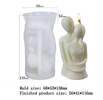Силіконова форма для виготовлення свічок Закохані