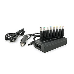 DR Універсальний БЖ + прикурювач 100W, корпус — метал, регулювання, 8 роз'ємів, Box