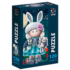 Пазли "Little bunny doll",  120ел., в кор. 16*10*3см, ТМ Vladi Toys, Україна