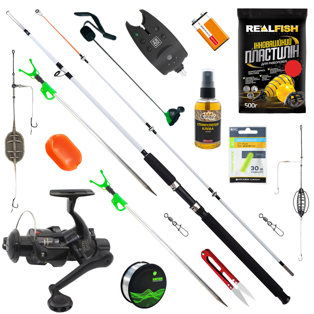 Набір короповий 2.4 м з електричним сигналізатором клювання, фото 1