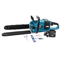 Пила ланцюгова акумуляторна Makita DUC355Z PRO, Садова ручна електропила для дому та дачі з 2 АКБ 36В і ЗП