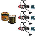 Готовий короповий набір 3.9 м з електронними сигналізаторами, рибальське спорядження для ловлі мирної риби, фото 4