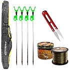 Набір Короповий "Все в одному" Металеві котушки з Композитними вудилищами 3.9м., фото 6